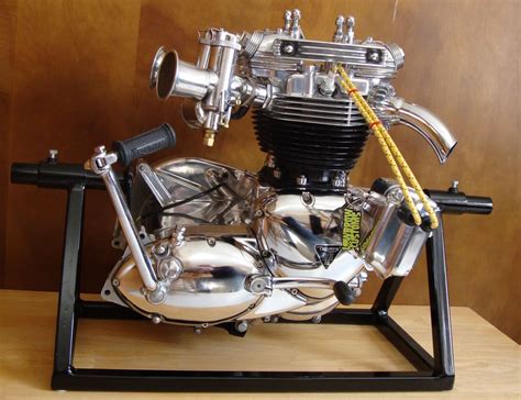 ) O. . Triumph 650 race engine